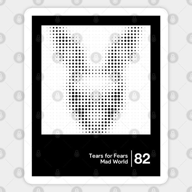 Tears For Fears - Minimalist Graphic Artwork Design Magnet by saudade